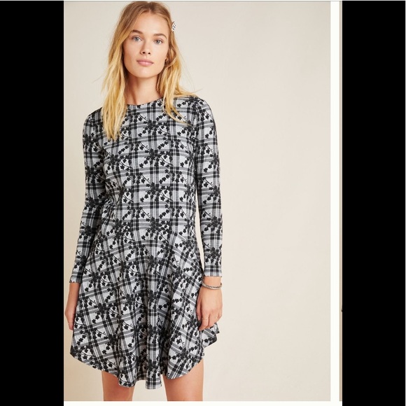 Hutch Jeanie Embroidered Plaid Tunic Small - Picture 2 of 6